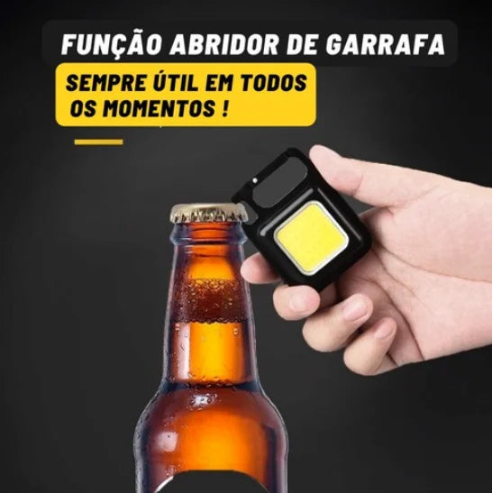 Mini Chaveiro Lanterna Com led USB Recarregável 3 - Pocket