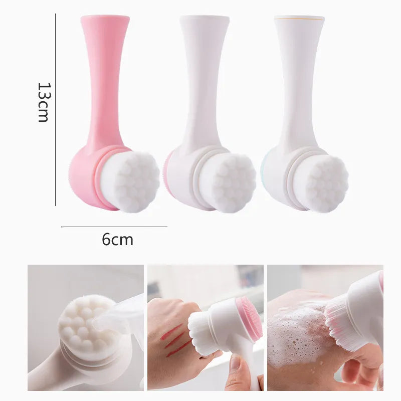 Escova Limpeza Facial 2 Em 1 Unissex SoftClean